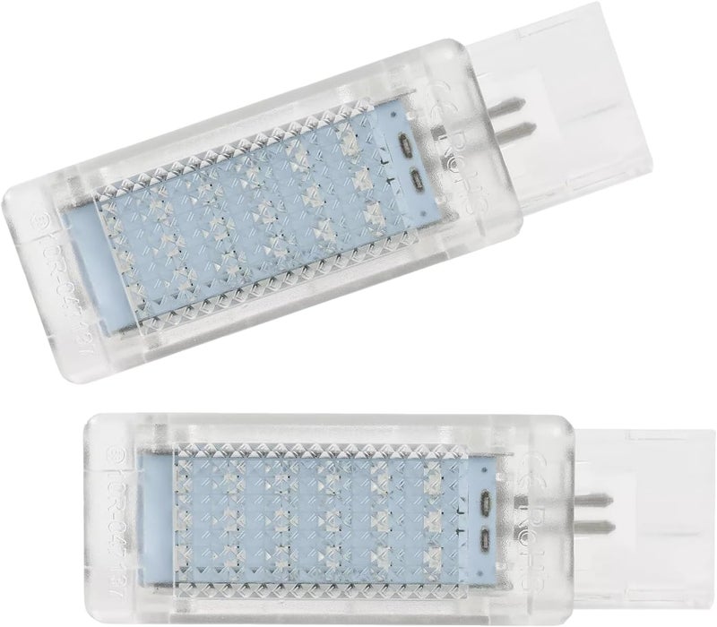 csslyzl LED Footwell Under Door Glove Box Interior Trunk Lights Compatible with VW Golf MK7 GTI Jetta MK5 MK6, OEM Replacement Error Free - 2PCS (Blue) - Image 2